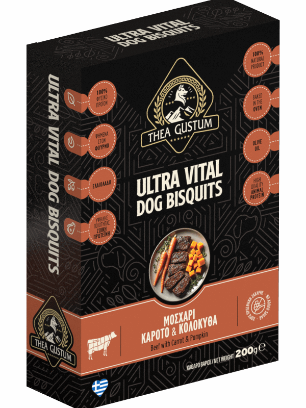 Μπισκότα Σκύλου Thea Gustum Bisquit Beef Carrot Pumpkin