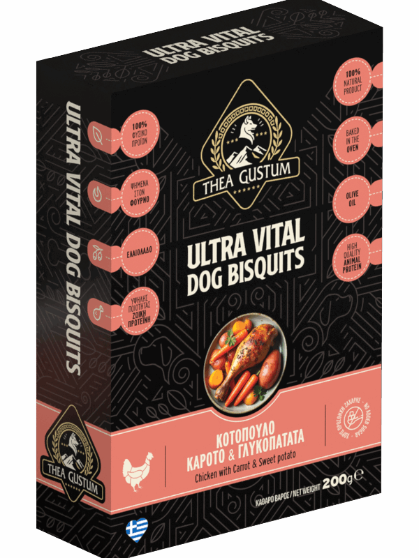 Μπισκότα Σκύλου Thea Gustum Bisquit Chicken Carrot Sweet Potato